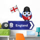 Comical England Sign Wall Decal