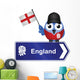 Comical England Sign Wall Decal