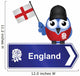 Comical England Sign Wall Decal