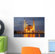Night Mosque Reflection Wall Mural