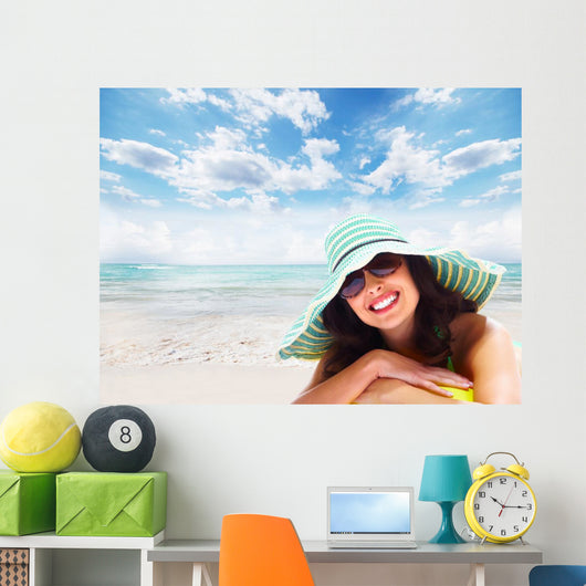 Woman Relaxing Beach