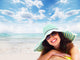 Woman Relaxing Beach