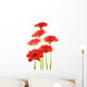 Red Gerberas Wall Decal