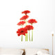 Red Gerberas Wall Decal