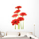 Red Gerberas Wall Decal