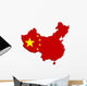 China map flag Wall Decal
