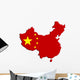 China map flag Wall Decal