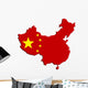 China map flag Wall Decal