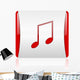 Music Red and White Wall Mural
