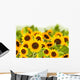 bight sunflower field Wall Mural