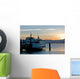 Ferry in Sunrise Wall Mural