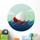 A Sail Boat/ship at Sea Wall Decal