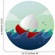 A Sail Boat/ship at Sea Wall Decal