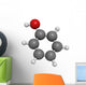 Phenol (carbolic acid), molecular model Wall Decal