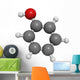 Phenol (carbolic acid), molecular model Wall Decal