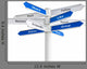Social Networking Buzzwords Sign Wall Decal