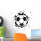 Grungy Soccer Ball Vector Wall Decal