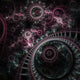 Closeup Clockwork Steampunk Watch Wall Mural