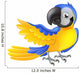 Cute blue and yellow parrot Wall Decal