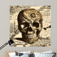 Vintage Skull Wall Mural