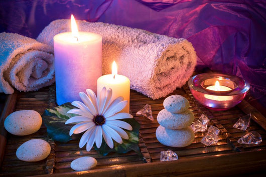 Spa Candle Stone Ice Wall Decal