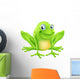 Cartoon frog character Wall Decal