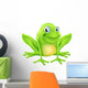 Cartoon frog character Wall Decal
