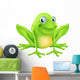 Cartoon frog character Wall Decal