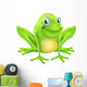 Cartoon frog character Wall Decal