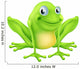 Cartoon frog character Wall Decal