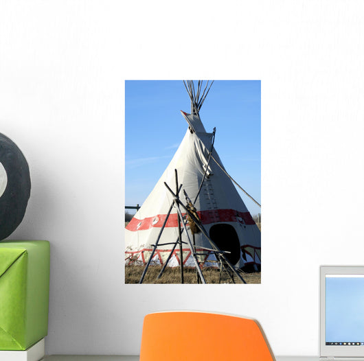 Example of American Plains Indian Teepee Wall Mural