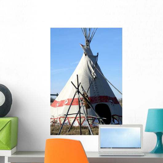Example of American Plains Indian Teepee Wall Mural