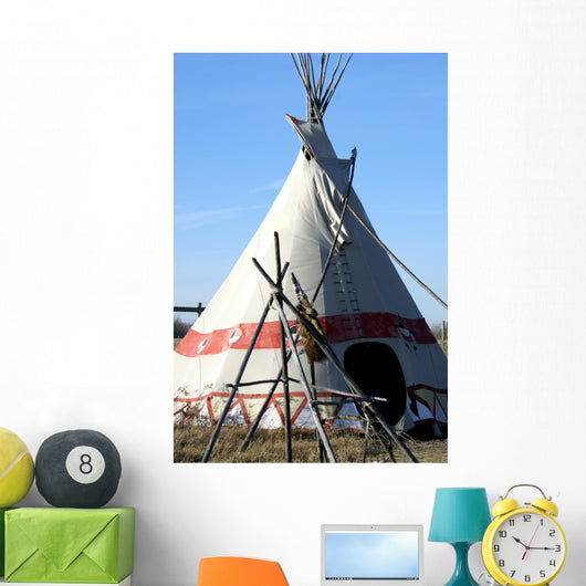 Example of American Plains Indian Teepee Wall Mural