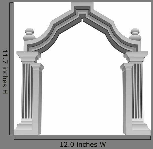 Marble Stone Baroque Entrance