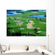 A golf course resort Wall Mural