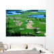 A golf course resort Wall Mural