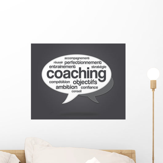 Nuage Mots Coaching Wall Mural
