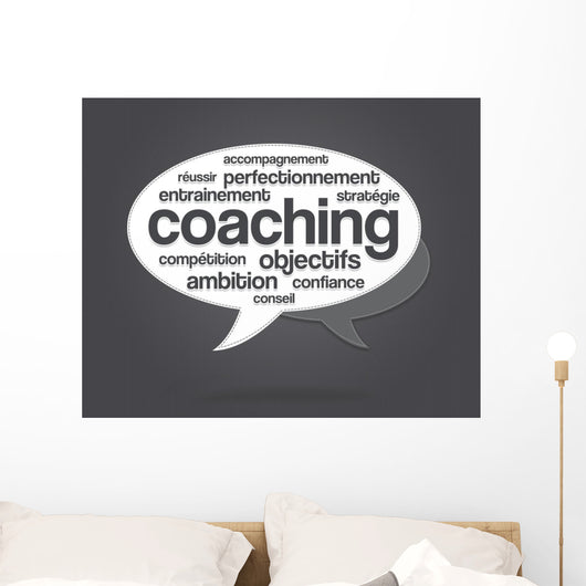 Nuage Mots Coaching Wall Mural