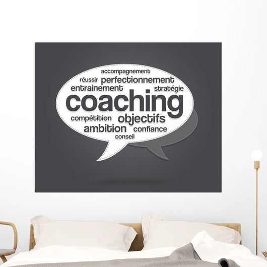 Nuage Mots Coaching Wall Mural