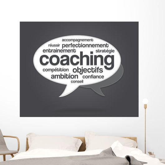 Nuage Mots Coaching Wall Mural