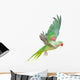 Big Green Ringed or Alexandrine Parakeet Wall Decal