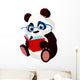 Cute Panda Education Wall Decal