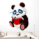 Cute Panda Education Wall Decal