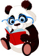 Cute Panda Education Wall Decal