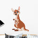 Kangaroo Mom and Baby Wall Decal