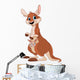 Kangaroo Mom and Baby Wall Decal