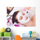 getting facial mask Wall Mural
