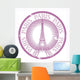 Grunge rubber stamp Paris theme, vector illustration Wall Decal