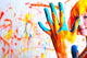 Bunte Hande Wall Mural