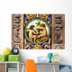 Potters Working Lathe Tiles Wall Mural